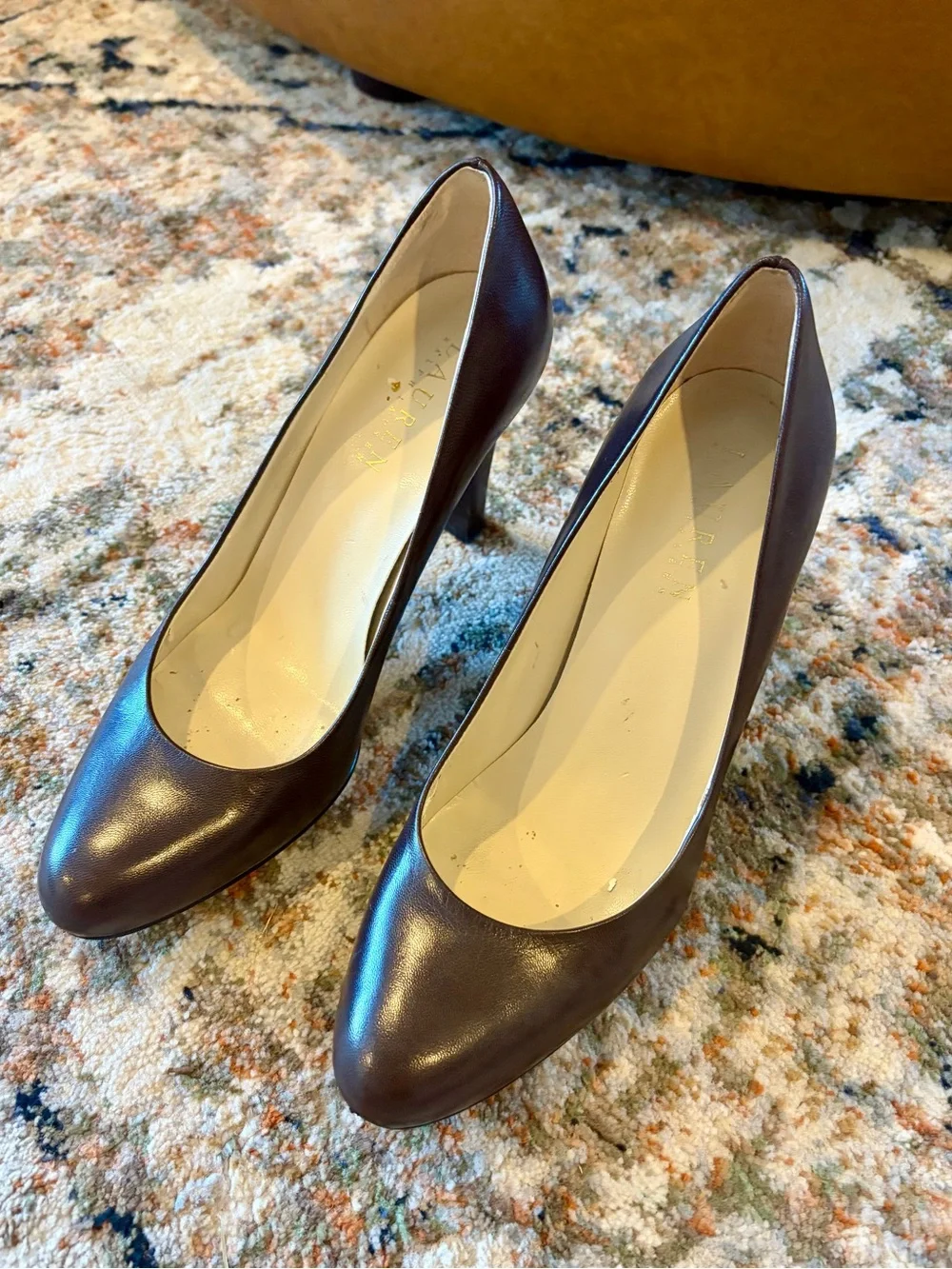 Ralph Lauren Dark Brown Leather Pumps Size 6